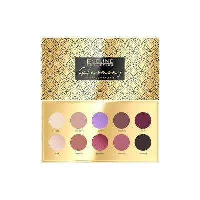 Eveline Палетка теней для век 10 тонов HARMONY