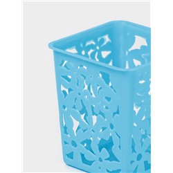 Корзина для хранения «Цветы», пластик, 9×9×10 см, МИКС