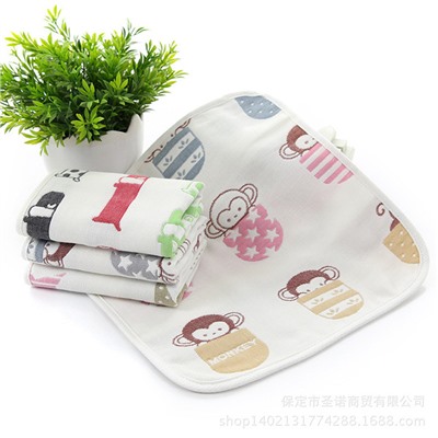 Winter gauze children's eating bib, soft breathable handkerchief