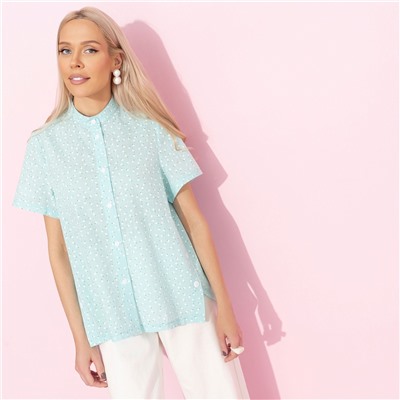 Рубашка из хлопка, Позитивный посыл (мятный)