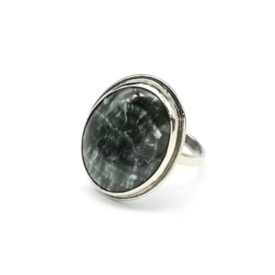 Кольцо серафинит "Овал" 20*24мм, размер 19