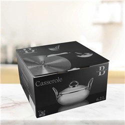 903-005 Кастрюля 6,2л с крышкой 26см MIRROW в под.уп.(х4)Нержавеющая сталь