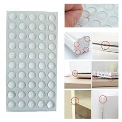 Силиконовые самоклеящиеся накладки-протекторы для мебели, 50 шт.  10*2 мм.