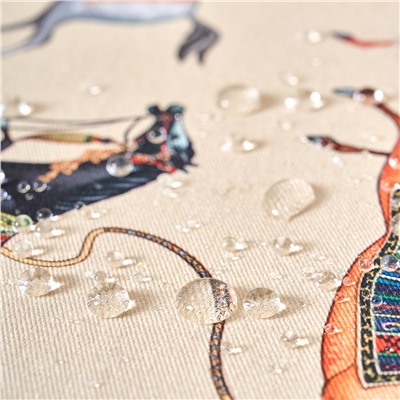 ДОРОЖКА НА СТОЛ "PASSAGE", 45Х215СМ, БЕЖЕВЫЙ, 100% ХЛОПОК,ТВИЛ