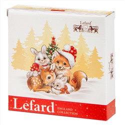 БЛЮДО LEFARD "С НОВЫМ ГОДОМ!" В ФОРМЕ ЗВЕЗДЫ 17,5*17,5*3,5 СМ КРАСНОЕ (КОР=36ШТ.)