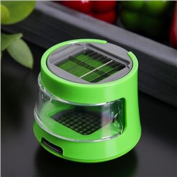 Измельчитель для продуктов «Прино», 2 насадки, 7.5×7.5×6 см, зелёный