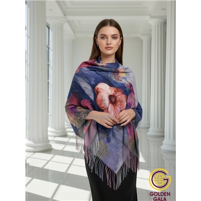Платок теплый кашемировый с 3D принтом Арт 2591П/02