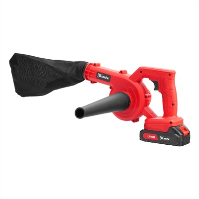 Воздуходувка-пылесос акк. портативная, LB-185, 35 м/с, 170 м3/ч, Li-Ion, 20 В MTX