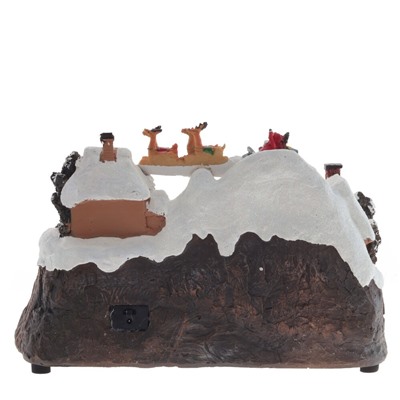 GAEM Фигурка декоративная "Рождество" (4 мелодии, подсвет, движ, 3xAA н/п, +USB), L30 W20 H20 см