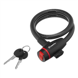 Замок тросовый универсальный, 12 х 650 мм Matrix