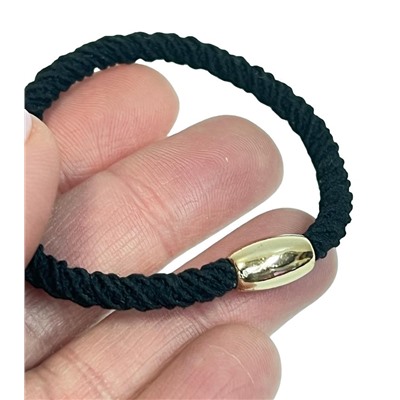 Резинка эластичная жгут цвет черный Арт 62 10 шт