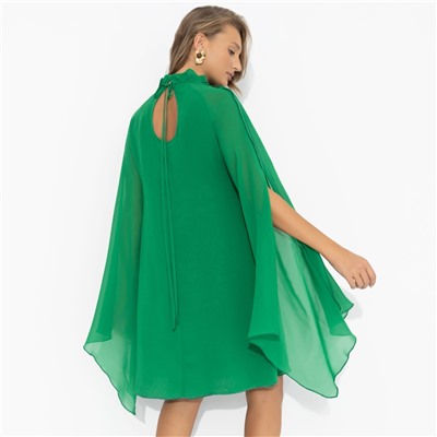 Платье со свободными рукавами, Стильная эйфория (зелёное)