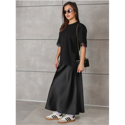 Футболка "Лейс" черный женская