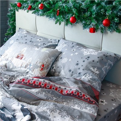 Постельное бельё Этель 1.5сп Snow time 143х215см,150х214см,50х70см-2 шт