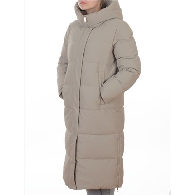 L667 BEIGE Пальто зимнее женское (200 гр. холлофайбер)