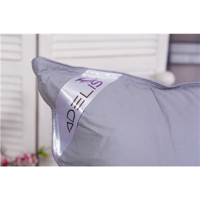 Подушка "Лебяжий пух" поплин леб.пух, атл.кант,отстрочка,лента,сумка(Н)