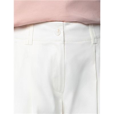 Брюки-палаццо из хлопка с защипами