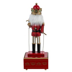 GAEM Фигурка декоративная "Щелкунчик" с музыкой и движением, L11,5 W11 H31,5 см