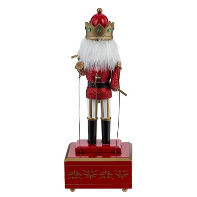 GAEM Фигурка декоративная "Щелкунчик" с музыкой и движением, L11,5 W11 H31,5 см