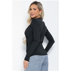 Лонгслив Нежное прикосновение (черный) Б12515-7