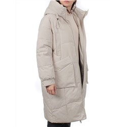 8819 BEIGE Пальто зимнее женское (холлофайбер 200 гр.)