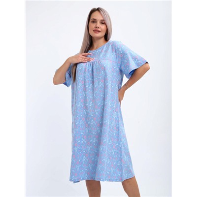 Сорочка Мариам голубой ИвК