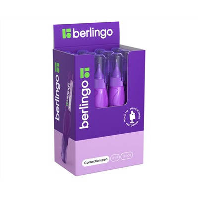 Корректирующий карандаш Berlingo, 08мл, металлический наконечник