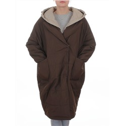 8030 BROWN Куртка демисезонная женская (100 гр. холлофайбер)