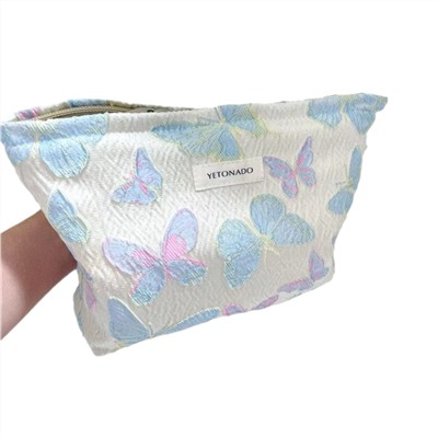 Retro capacious cosmetic bag, shopping bag, small bag, liner to go out, handheld organizer bag