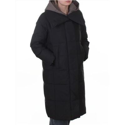 A610 BLACK Пальто зимнее женское со съемным жилетом (200 гр. био-пух)