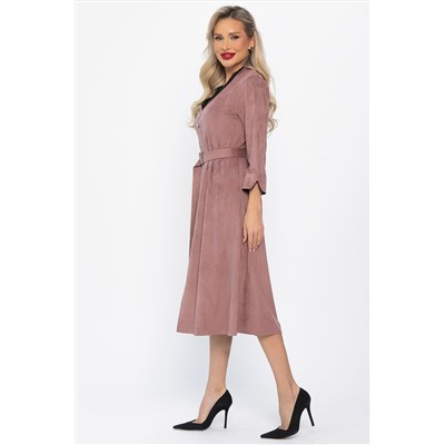 Платье замшевое Дарьяна НЬЮ (пыльная роза) П14651-18М