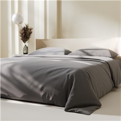 Постельное бельё LoveLife евро "Gray mist" 200х215 см, 225х240 см, 50х70± 3 см-2 шт, микрофибра 85 гр