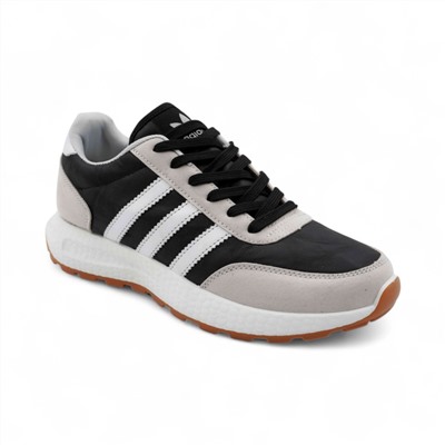 Кроссовки 5177-2 черно бежевые