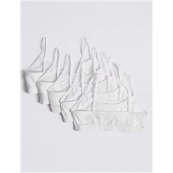 5 Pack Cotton Crop Tops (6-16 Yrs)