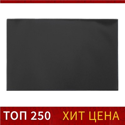 Накладка на стол офисная 38×59 см, Calligrata, с прозрачным карманом, чёрная