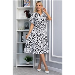 Платье Кристи (черно-белое) П13871-35М