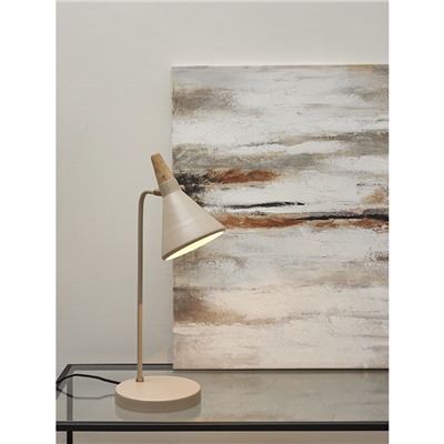 Лампа настольная Thor, Ø21х58 см, бежевая