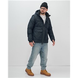 Куртка - жилетка трансформер 2 в 1 мужская зимняя темно-синего цвета 2409TS