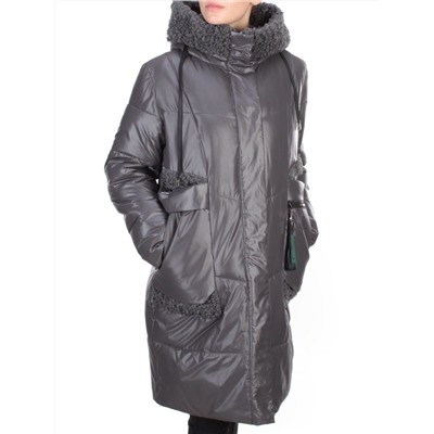 21-985 DARK GRAY Пальто зимнее женское AIKESDFRS (200 гр. холлофайбера)