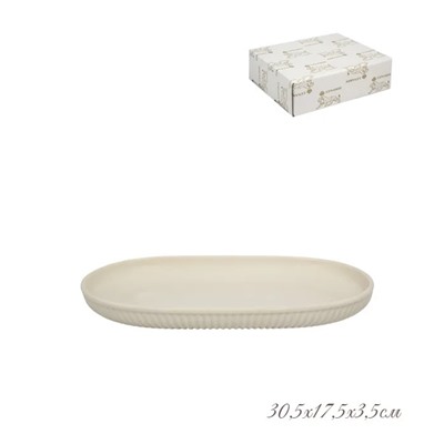 105-895 Форма (блюдо) овальная 30,5х17,5з3,5 см. в под.уп.(х18)