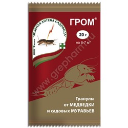 Гром 20гр. гранулы от мурав.и медв.