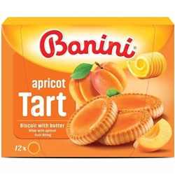 Печенье Banini Tart с начинкой абрикос 210 гр.