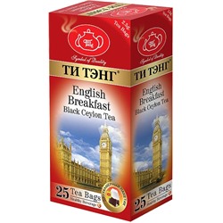 ТИ ТЭНГ. Английский завтрак (черный) карт.пачка, 25 пак.