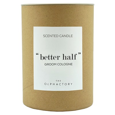 Свеча ароматическая The Olphactory, Better Half, Groom Cologne, 40 ч