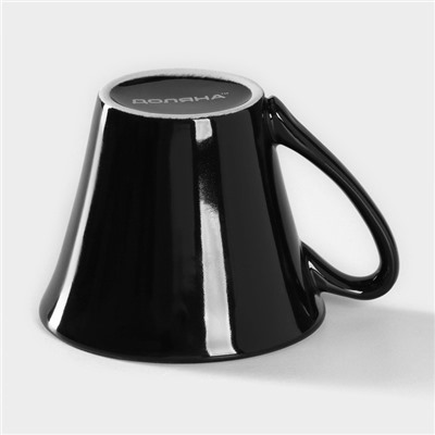 Кружка Доляна Coffee break, 180 мл, керамика, чёрная