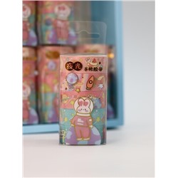 Набор декоративного скотча 5 шт. "Space bunny", red, шоу-бокс 12 шт.