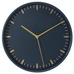 SKÄRIG, Wanduhr, blau,, 26 cm