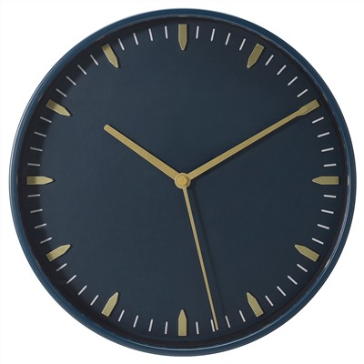 SKÄRIG, Wanduhr, blau,, 26 cm