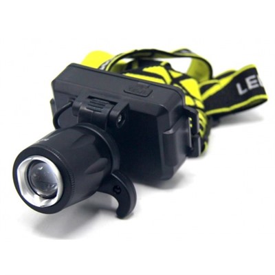 Фонарь налобный MX-W2-1 Т6 металлический+акуммулятор+зарядка Micro+ZOOM +3 режима  оптом