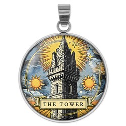 ALEN-059 Кулон-амулет Tarot - The Tower